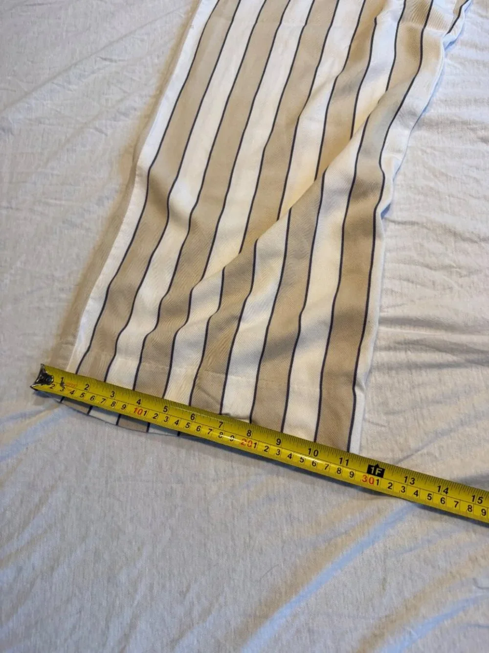 Abercrombie & Fitch Womens Small Paperbag Wide Leg Stripe Belted Pants